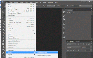 Adobe Photoshop File Menu