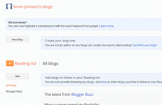 To Create a New Blog