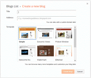 Create a New Blog