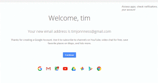 Google Welcome Message