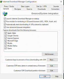 Internet Download Manager Configuration Checked