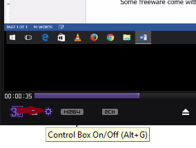 KMPLayer Control Box on or off