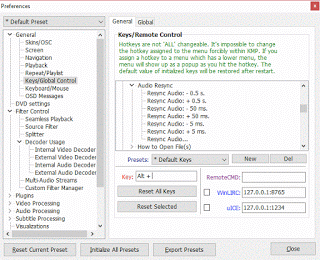 KMPlayer Audio Resync