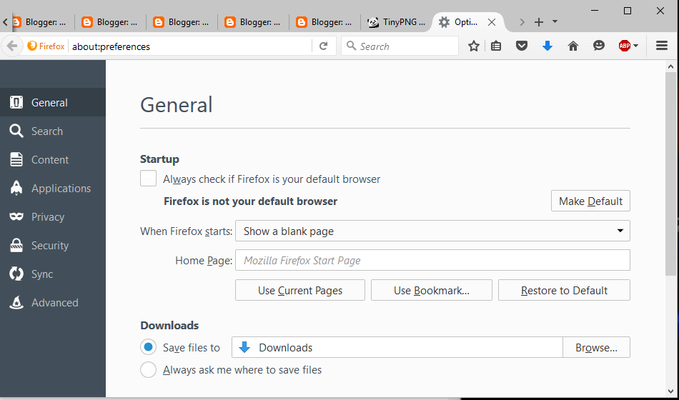 windowblinds settings for firefox