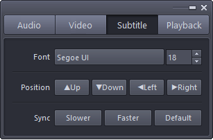 mpv media player sutitle controls