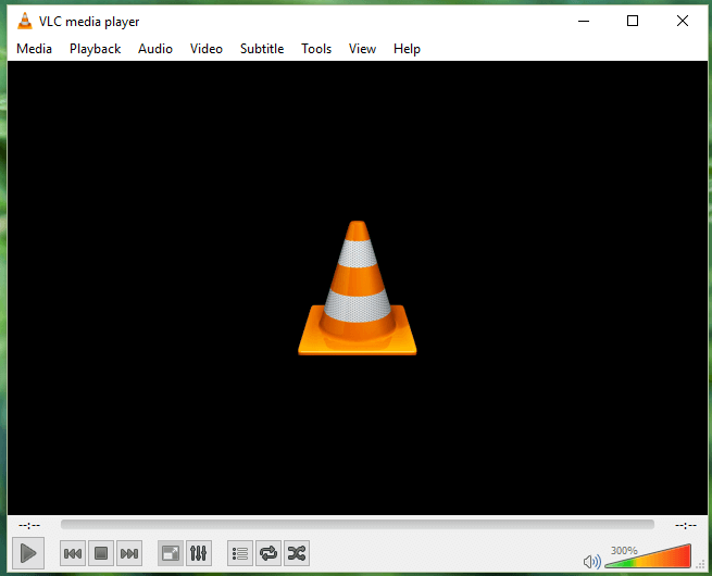 VLC with 300 percent volume