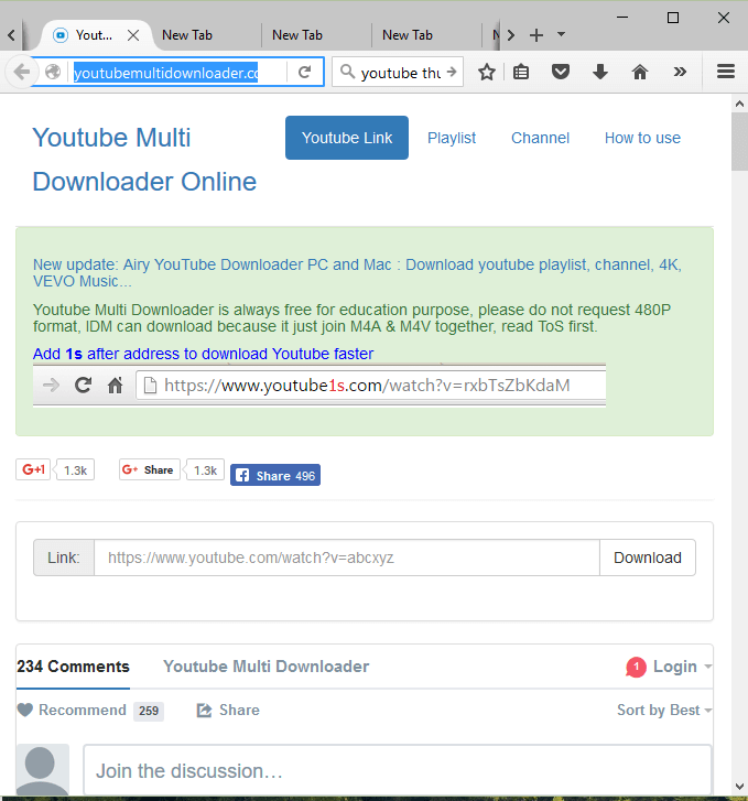 online youtube video downloader for pc