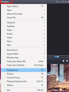 Go to Daum PotPlayer Preferences