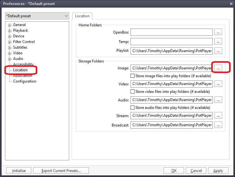 daum potplayer keyboard shortcuts