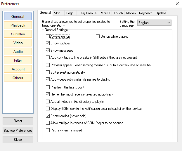 Krijgsgevangene heroïsch begrijpen GOM Player Keyboard Shortcut and Hotkeys • About Device