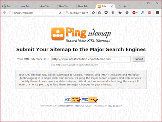 Ping Sitemap