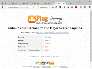 Sitemap pinged
