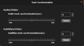 5KPlayer Track synchronization