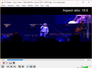 VLC Aspect Ratio Using Keyboard Shortcut