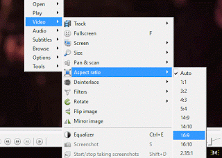 UMPlayer Aspect ratio using right click