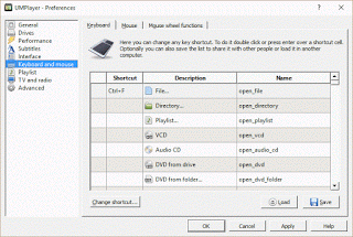 UMPlayer Keyboard and Mouse