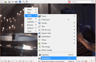 UMPlayer Screenshot Using Right Click