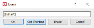 bomi shortcut for aspect ratio change