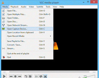 VLC Media Menu Bar