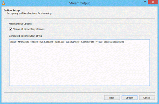 VLC Stream output