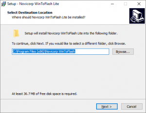 Novicorp WinToFlash Installation Gude