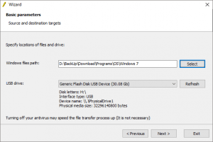 WinToFlash Source and Destination