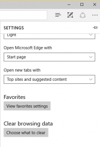 bing settings search history