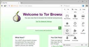 Tor Browser Menu