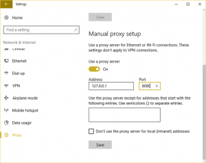 Windows Proxy Server