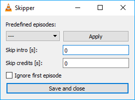 VLC Skipper Extension