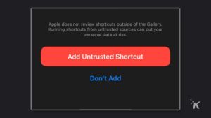  Add Untrusted Shortcuts