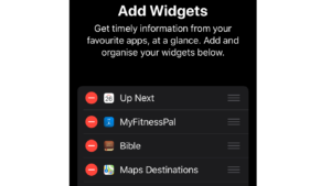 Editing widgets on iOS 14