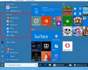 Organising Start menu and Taskbar on Windows 10