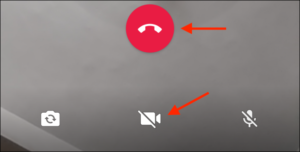 Tap video button to switch between video call and voice Call