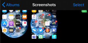 Open the screenshot in the Photos app