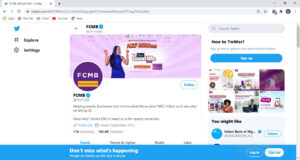 FCMB Twitter Page