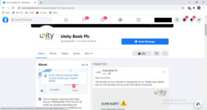 Unity Bank Facebook