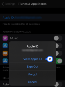 Tap Apple ID