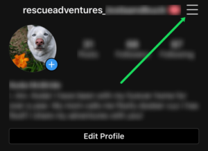 Tap your profile icon