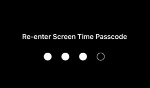 Enter your Screen Time password
