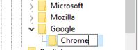 Rename New Key #1 to Chrome