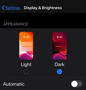 Set Dark Mode