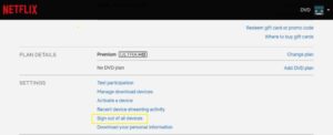 Click Sign Out of All Devices