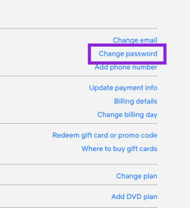 Click Change Password