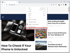 How to Use Inspect Element on Web Browsers