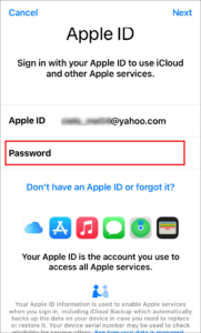 Sign in to your password; Source: alphr.com