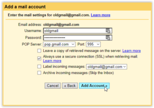 Work on Settings and click Add Account; Source: alphr.com