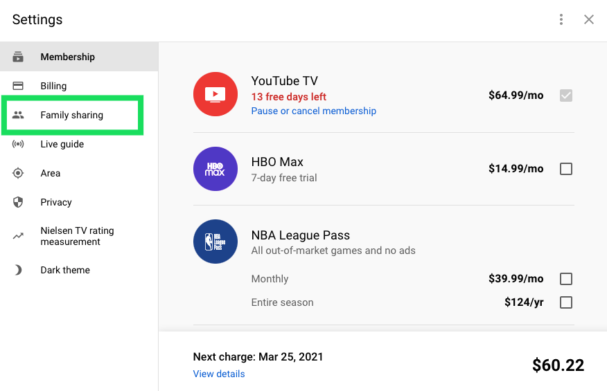 How to Share YouTube TV with Others • About Device