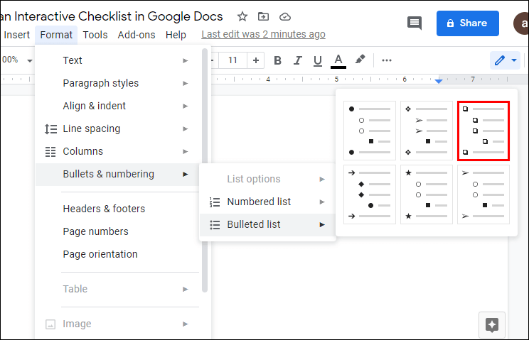 How to Create a Checklist in Google Docs and Google Sheets • About Device