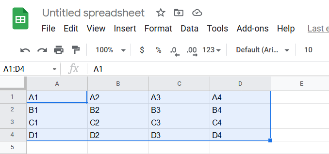 How to Convert Rows to Columns on Google Sheets • About Device